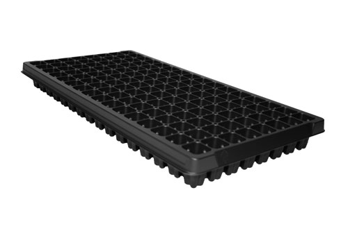 PL 128 Plug Tray Square Net Black - 50 per case - Propagation